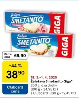 Tesco Želetava Smetanito Giga nabídka