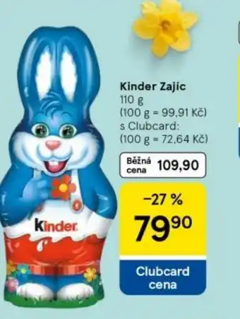 Tesco Kinder Zajíc nabídka