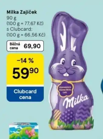 Tesco Milka Zajíček nabídka