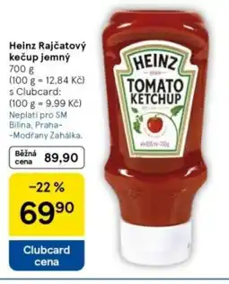 Tesco Heinz Rajčatový kečup jemný nabídka