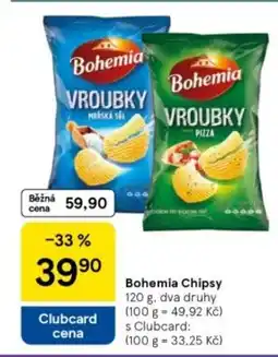 Tesco Bohemia Chipsy nabídka