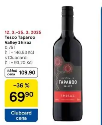 Tesco Tesco Taparoo Valley Shiraz nabídka