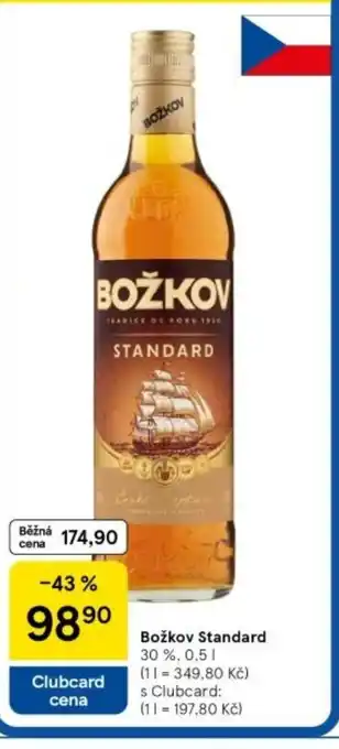 Tesco BOŽKOV Standard 30% nabídka