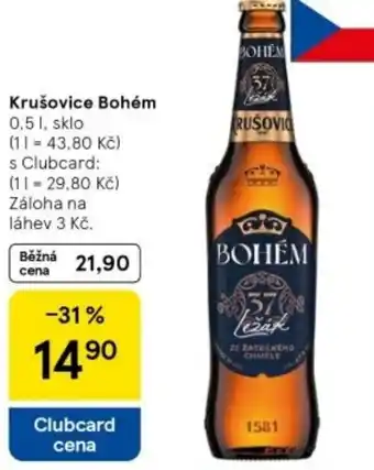 Tesco Krušovice Bohém0 nabídka