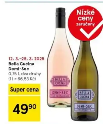 Tesco Bella Cucina Demi-Sec nabídka