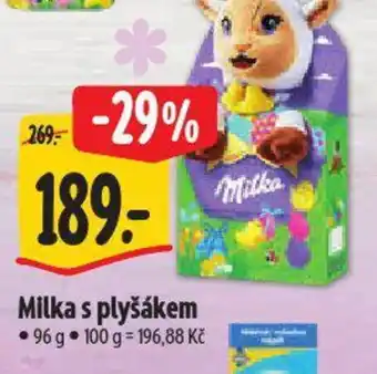 Albert Milka s plyšákem nabídka