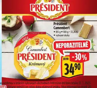 Albert PRÉSIDENT Camembert nabídka