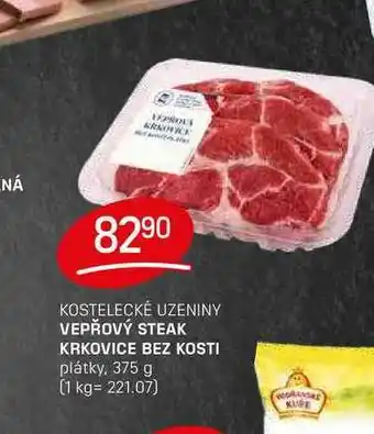 Flop VEPŘOVÝ STEAK KRKOVICE BEZ KOSTI plátky, 375 g nabídka