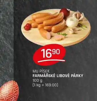 Flop FARMÁŘSKÉ LIBOVÉ PÁRKY 100 g nabídka