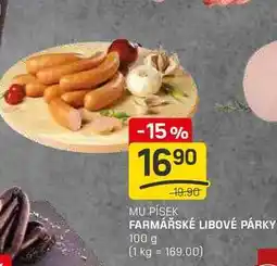 Flop FARMÁŘSKÉ LIBOVÉ PÁRKY 100 g nabídka