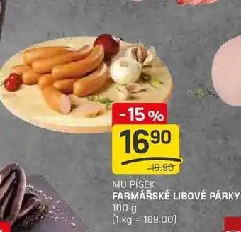 Flop FARMÁŘSKÉ LIBOVÉ PÁRKY 100 g nabídka