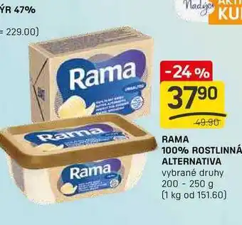 Flop RAMA 100% ROSTLINNÁ ALTERNATIVA vybrané druhy 200 - 250 g nabídka