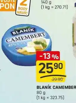 Flop BLANÍK CAMEMBER 80 g nabídka