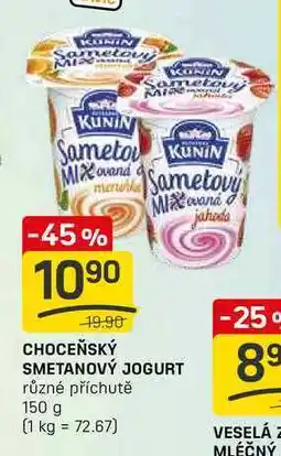 Flop Choceňský SMETANOVÝ jogurt s příchutí 150g nabídka