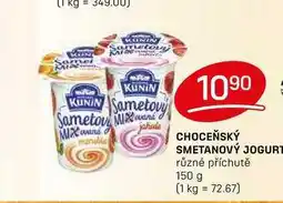 Flop CHOCEŇSKÝ SMETANOVÝ JOGURT různé příchutě 150 g nabídka