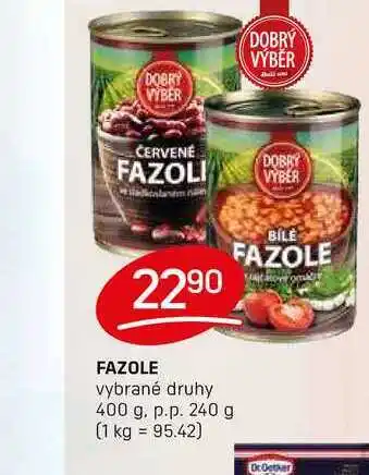 Flop FAZOLE vybrané druhy 400 g. p.p. 240 g nabídka