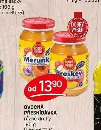 Flop OVOCNÁ PŘESNÍDÁVKA různé druhy 190 g nabídka