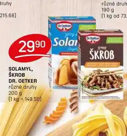 Flop SOLAMYL, ŠKROB DR. OETKER různé druhy 200 g nabídka