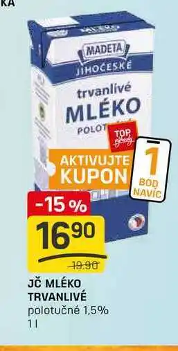 Flop JČ MLÉKO TRVANLIVÉ polotučné 1,5% 11 nabídka