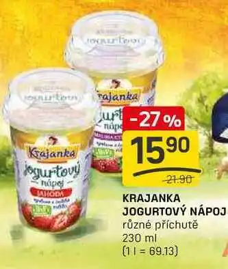 Flop KRAJANKA JOGURTOVÝ NÁPOJ různé příchutě 230 ml nabídka