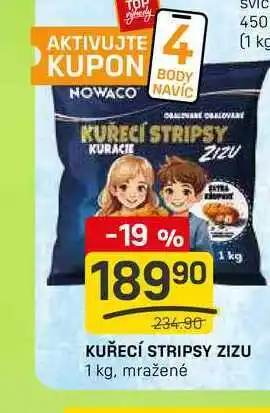 Flop KUŘECÍ STRIPSY ZIZU 1 kg, mražené nabídka