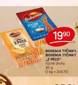 Flop BOHEMIA TYČINKY ,,Z PECE různé druhy 80 g nabídka