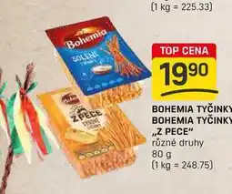 Flop BOHEMIA TYČINKY ,,Z PECE různé druhy 80 g nabídka