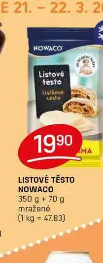 Flop LISTOVÉ TĚSTO NOWACO 350 g nabídka