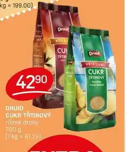 Flop DRUID CUKR TŘTINOVÝ různé druhy 700 g nabídka