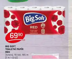 Flop BIG SOFT TOALETNÍ PAPÍR RED 3vrstvý, 10 rolí nabídka