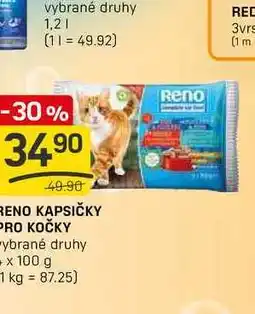 Flop RENO KAPSIČKY PRO KOČKY 4x100g nabídka