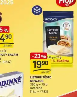 Flop LISTOVÉ TĚSTO NOWACO 350 g nabídka