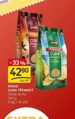 Flop DRUID CUKR TŘTINOVÝ různé druhy 700 g nabídka