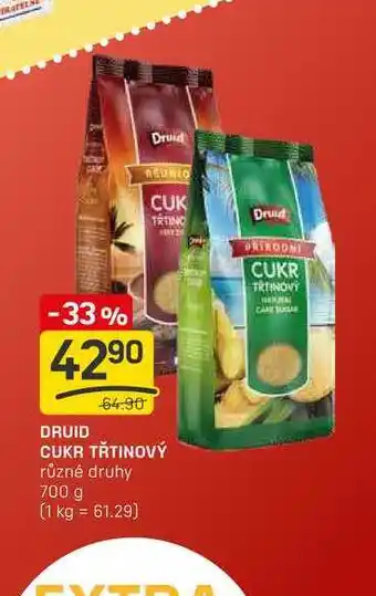 Flop DRUID CUKR TŘTINOVÝ různé druhy 700 g nabídka