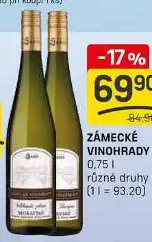 Flop ZÁMECKÉ VINOHRADY 0,75l nabídka