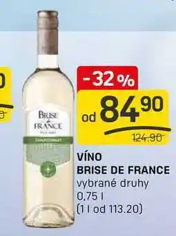 Flop BRISE DE FRANCE vybrané druhy 0.75l nabídka