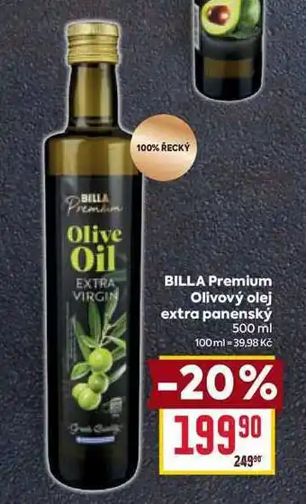 Billa BILLA Premium Olivový olej extra panenský 500 ml nabídka