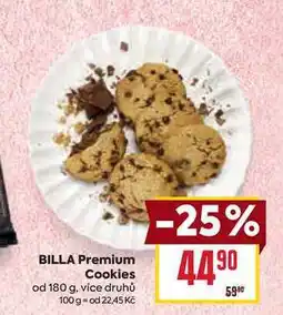 Billa BILLA Premium Cookies od 180 g nabídka