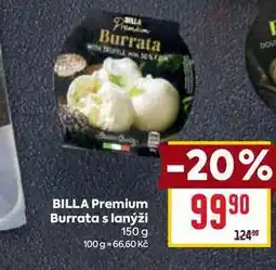 Billa BILLA Premium Burrata s lanýži 150 g nabídka