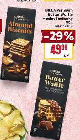 Billa BILLA Premium Butter Waffle Máslové sušenky 110g nabídka