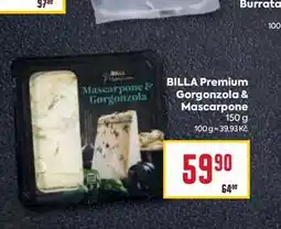 Billa BILLA Premium Gorgonzola Gorgonzola & Mascarpone 150 g nabídka