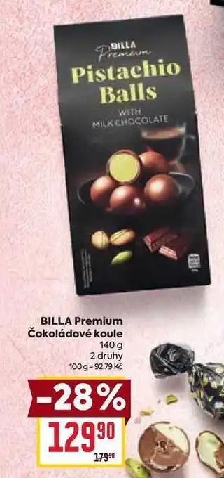 Billa BILLA Premium Čokoládové koule 140 g nabídka