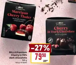 Billa BILLA Premium Cherry in 70% dark chocolate 168 g nabídka