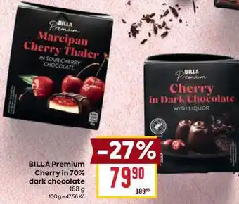 Billa BILLA Premium Cherry in 70% dark chocolate 168 g nabídka