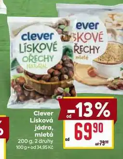 Billa Clever Lísková jádra, mletá 200 g nabídka