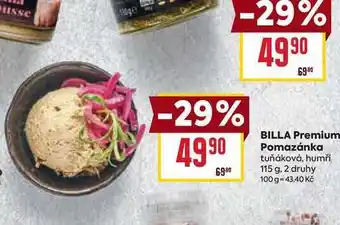 Billa BILLA Premium Pomazánka tuňáková, humří 115 g nabídka