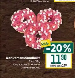 Billa Donut marshmallows 1ks, 58 g nabídka