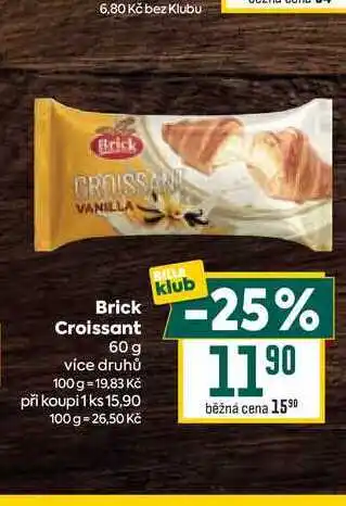 Billa Brick Croissant 60 g nabídka