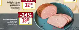 Billa Bavorská sekaná se sýrem z teplého pultu cena za 100g nabídka