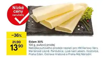 Tesco Eidam 30%, 100 g nabídka